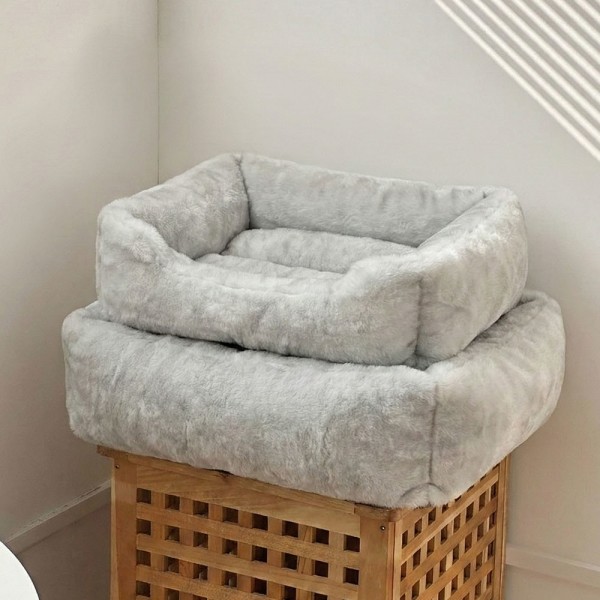 페오펫몰,[설날특가]크레용펫 클라우드 퍼 쿠션 침대(M/L)