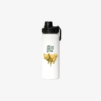 반려동물 강아지 고양이 사진 그림 커스텀 주문제작 아웃도어 스포츠 보틀 (530ml)