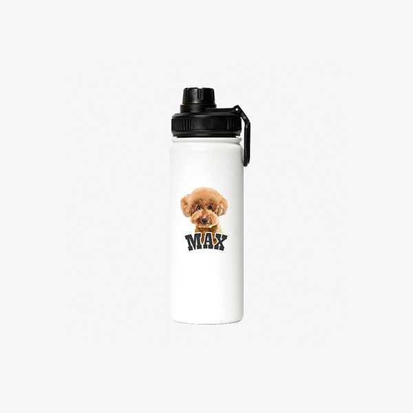 페오펫몰,반려동물 강아지 고양이 사진 그림 커스텀 주문제작 아웃도어 스포츠 보틀 (530ml)