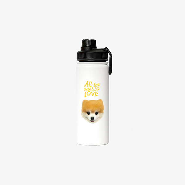 페오펫몰,반려동물 강아지 고양이 사진 그림 커스텀 주문제작 아웃도어 스포츠 보틀 (530ml)