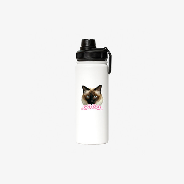 페오펫몰,반려동물 강아지 고양이 사진 그림 커스텀 주문제작 아웃도어 스포츠 보틀 (530ml)