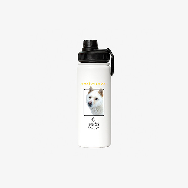 페오펫몰,반려동물 강아지 고양이 사진 그림 커스텀 주문제작 아웃도어 스포츠 보틀 (530ml)