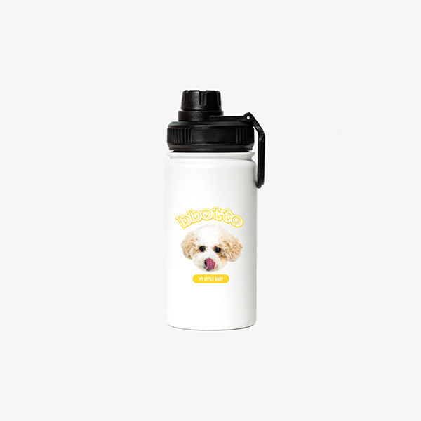 페오펫몰,반려동물 강아지 고양이 사진 그림 커스텀 주문제작 아웃도어 스포츠 보틀 (350ml)
