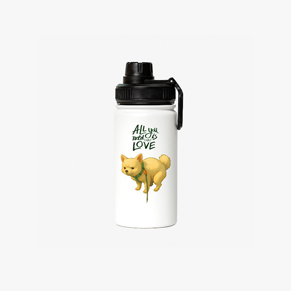 페오펫몰,반려동물 강아지 고양이 사진 그림 커스텀 주문제작 아웃도어 스포츠 보틀 (350ml)