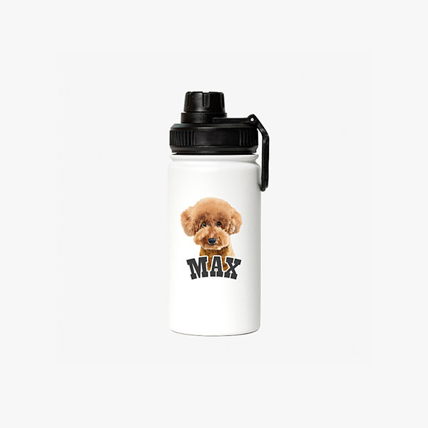 페오펫몰,반려동물 강아지 고양이 사진 그림 커스텀 주문제작 아웃도어 스포츠 보틀 (350ml)