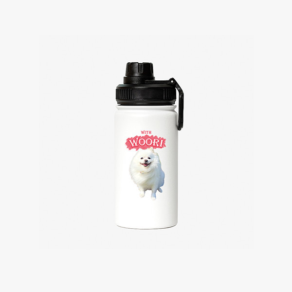 페오펫몰,반려동물 강아지 고양이 사진 그림 커스텀 주문제작 아웃도어 스포츠 보틀 (350ml)