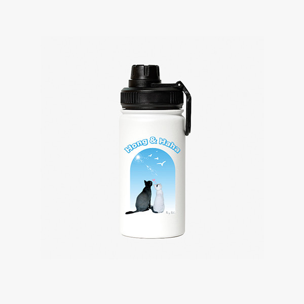 페오펫몰,반려동물 강아지 고양이 사진 그림 커스텀 주문제작 아웃도어 스포츠 보틀 (350ml)