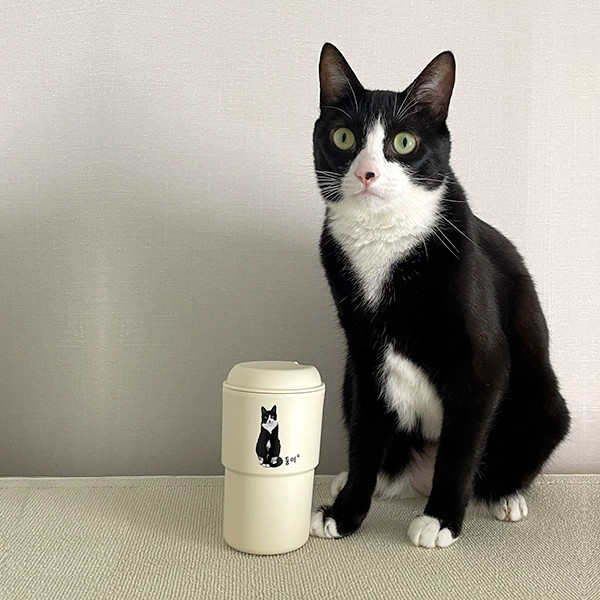 페오펫몰,반려동물 강아지 고양이 사진 그림 커스텀 주문제작 이중 파스텔 텀블러 (350ml)