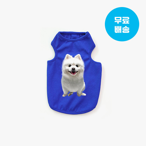 페오펫몰,반려동물 사진 그림 강아지옷 고양이옷 주문제작 반려동물 민소매티