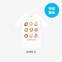 반려동물 강아지 고양이 사진 그림 커스텀 주문제작 17수 과일 티셔츠