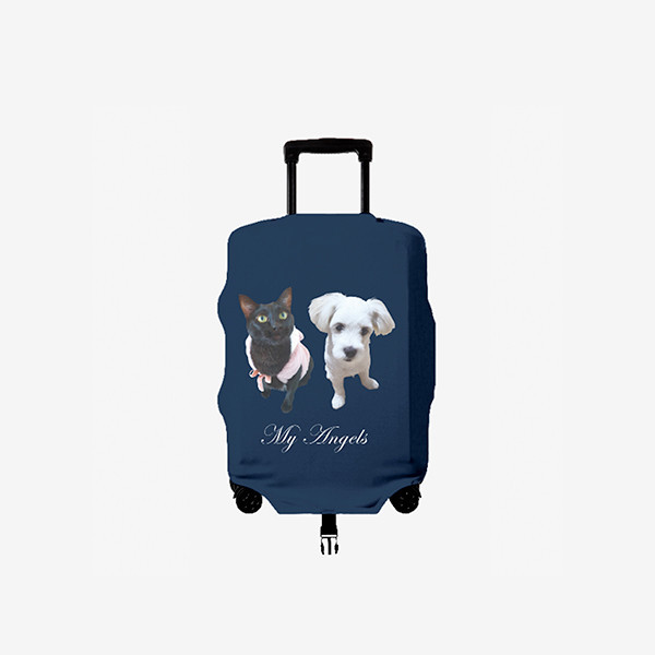 페오펫몰,[엔젤드로잉] 반려동물 강아지 고양이 사진 그림 커스텀 주문제작 캐리어 커버