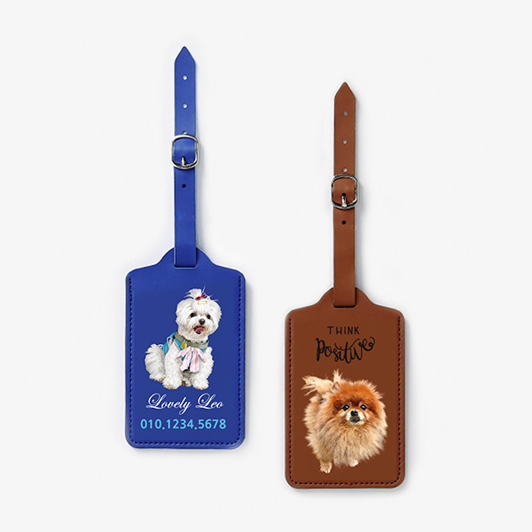 페오펫몰,[엔젤드로잉] 반려동물 강아지 고양이 사진 그림 커스텀 주문제작 가죽 네임택