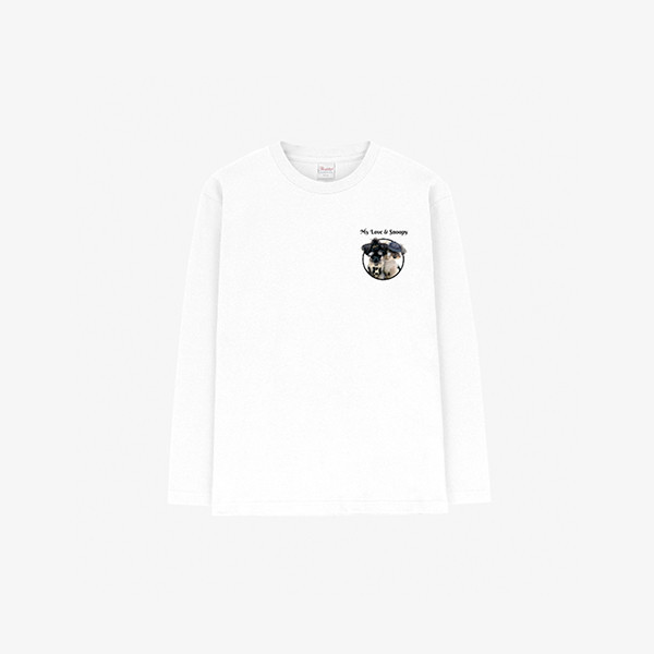 페오펫몰,[엔젤드로잉] 반려동물 강아지 고양이 사진 그림 커스텀 주문제작 긴팔티