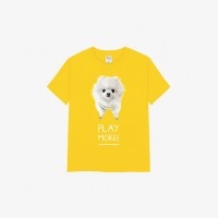 [엔젤드로잉] 반려동물 강아지 고양이 사진 그림 커스텀 주문제작 키즈 17수 반팔티