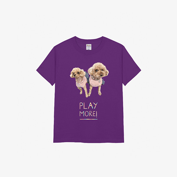 페오펫몰,[엔젤드로잉] 반려동물 강아지 고양이 사진 그림 커스텀 주문제작 키즈 17수 반팔티