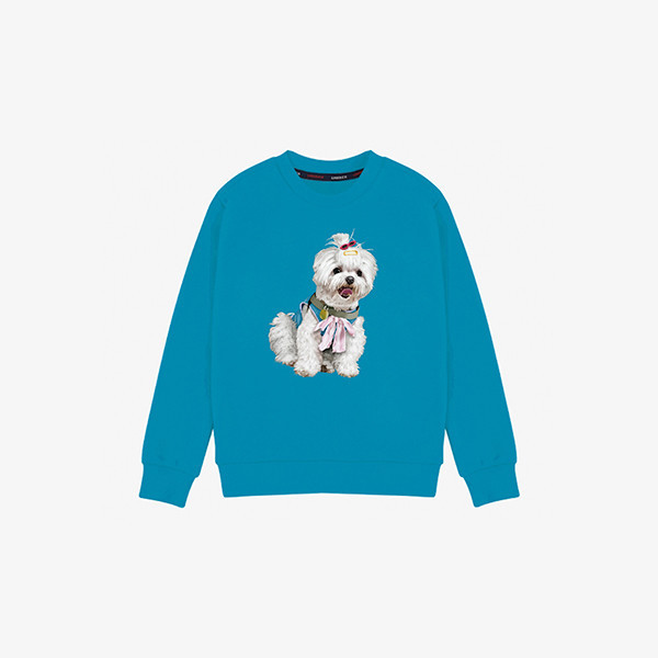 페오펫몰,[엔젤드로잉] 반려동물 강아지 고양이 사진 그림 커스텀 주문제작 키즈 맨투맨