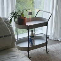 [헨지디자인] 라르고 가죽 트롤리 웨건