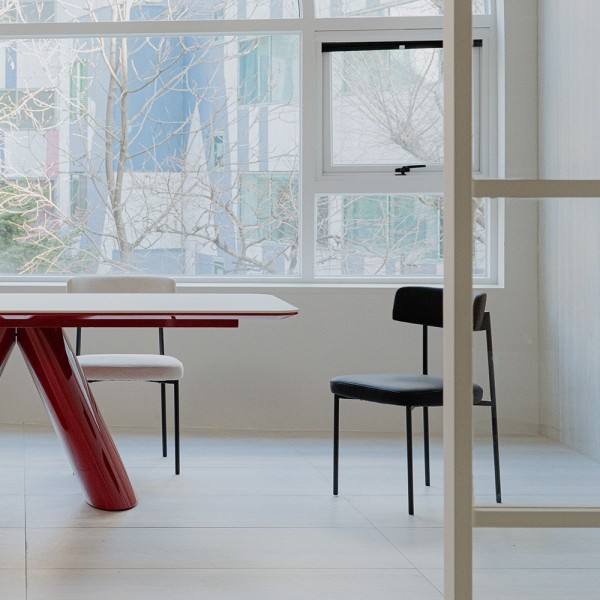 페오펫몰,[헨지디자인] 씨엘 라운드 실리콘 레더 체어 식탁의자