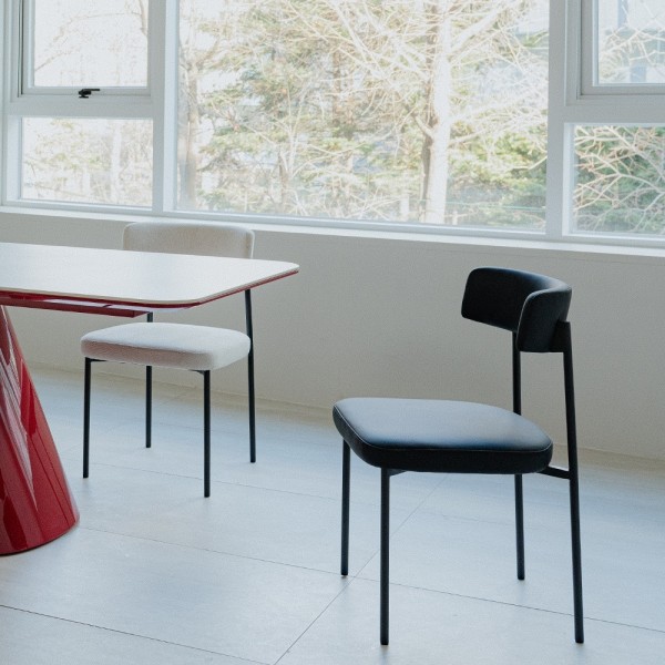 페오펫몰,[헨지디자인] 씨엘 라운드 실리콘 레더 체어 식탁의자