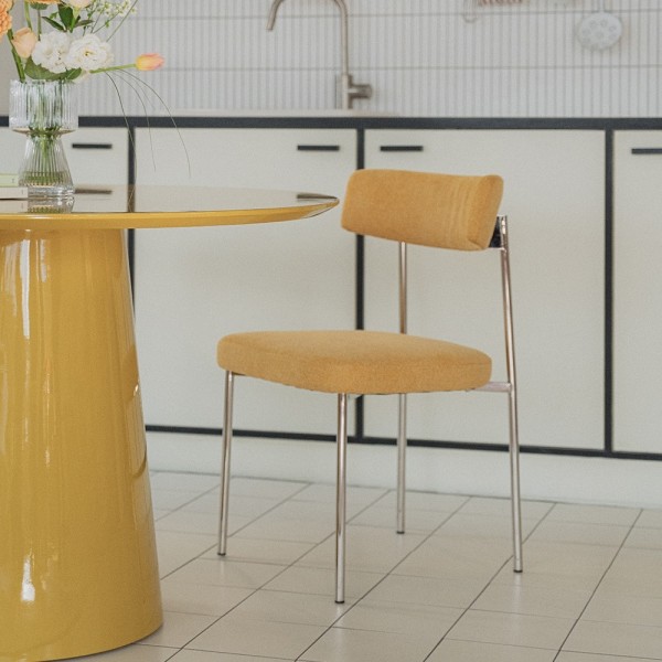 페오펫몰,[헨지디자인] 씨엘 라운드 패브릭 체어 식탁의자