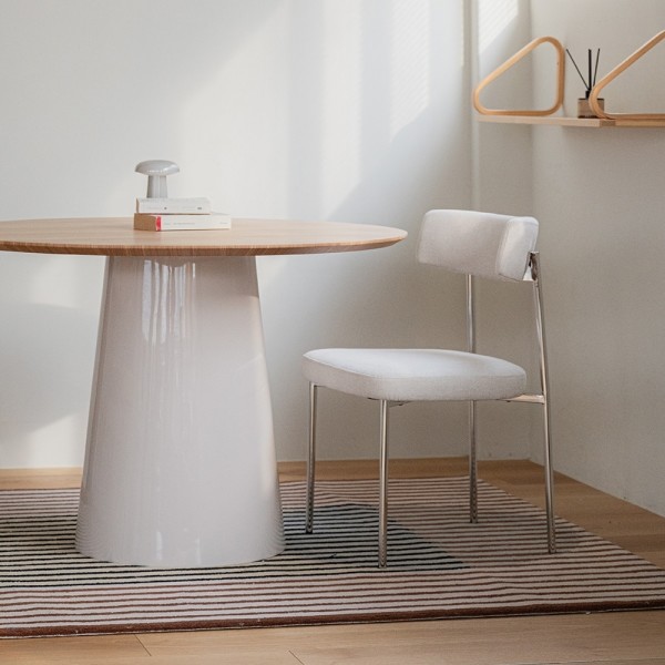 페오펫몰,[헨지디자인] 씨엘 라운드 패브릭 체어 식탁의자