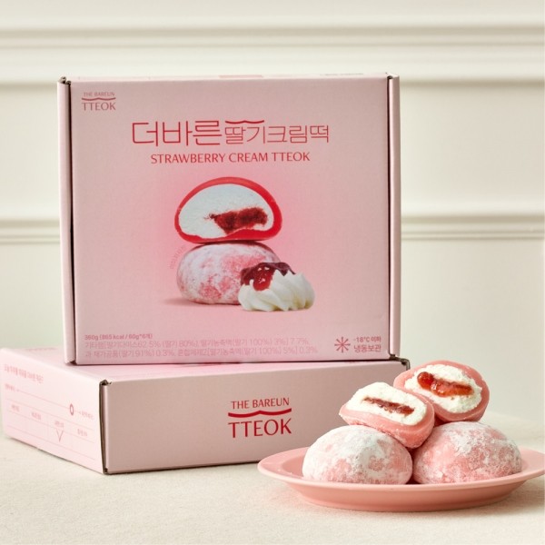 페오펫몰,[더바른떡][감사특가] 딸기크림떡 360g