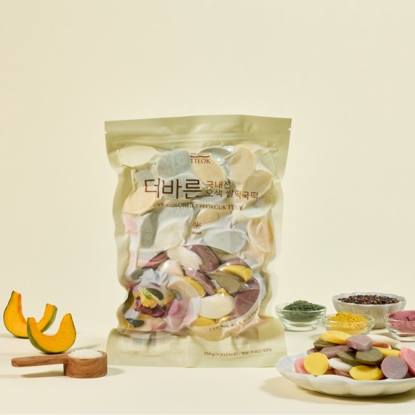 페오펫몰,[더바른떡][감사특가] 1+1 오색떡국떡 550g+550g