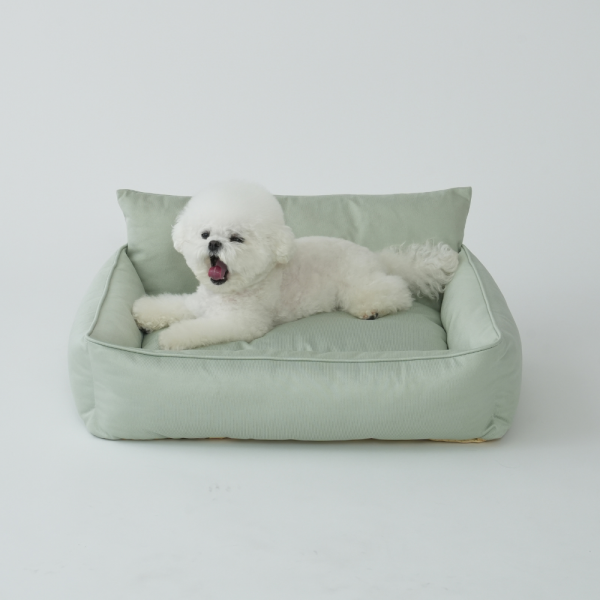 페오펫몰,[펫앤마마] 강아지 방석 쿠션 등받이 5종 (베이지/핑크/라이트그린/그레이/블루베이지) M~2XL