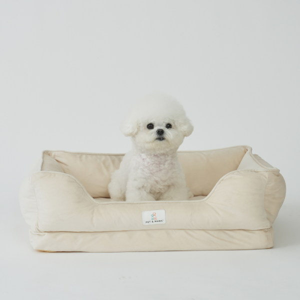페오펫몰,[펜앤마마] 강아지 방석 쿠션 사각 3종 (그레이/베이지/핑크) M~XL