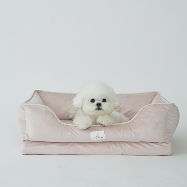 페오펫몰,[펜앤마마] 강아지 방석 쿠션 사각 3종 (그레이/베이지/핑크) M~XL