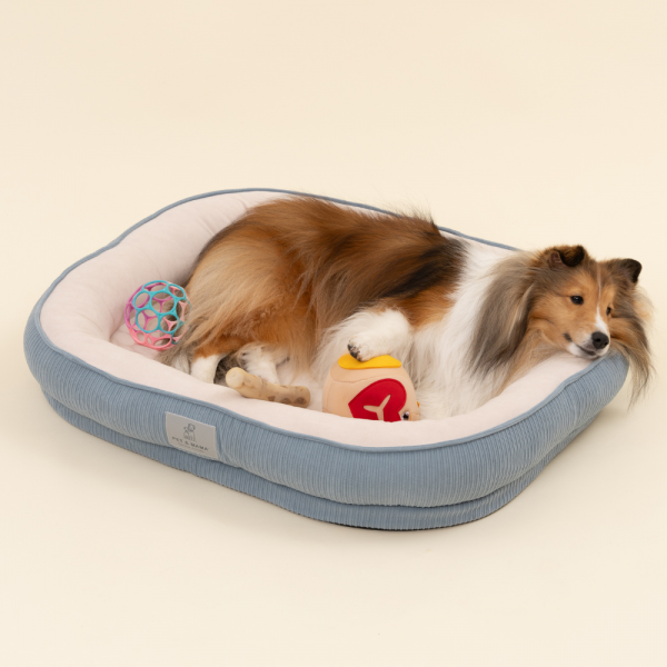 페오펫몰,[펫앤마마] 강아지 방석 쿠션 3종 (더스티블루/로즈브라운/딥옐로우) M~2XL