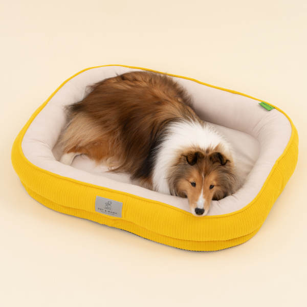 페오펫몰,[펫앤마마] 강아지 방석 쿠션 3종 (더스티블루/로즈브라운/딥옐로우) M~2XL