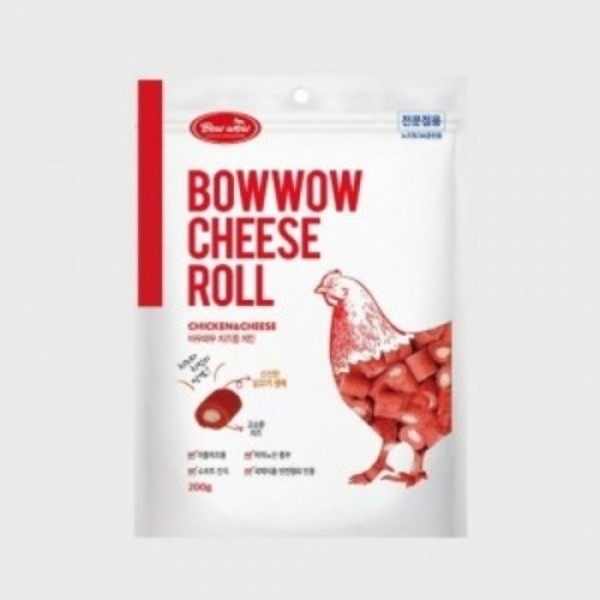 페오펫몰,[바우와우] 치킨치즈롤 200g [반려동물]