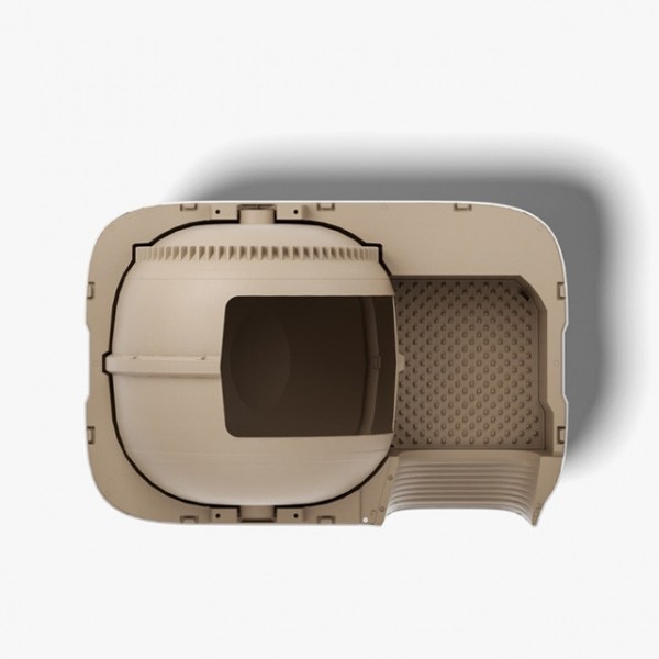 페오펫몰,[펫키지] 스마트 고양이 자동 화장실 브라운 (냄새 제거 특허) [반려동물]