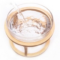 까사미코 반려동물 고양이 강아지 원목물그릇 세트