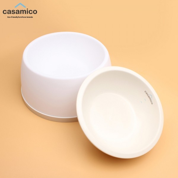 까사미코 스노우볼 강아지 고양이 식기세트 (도자기그릇 포함)