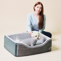 레드퍼피 모네르 쿠션 강아지방석 강아지침대 애견침대 여름방석 침대 시원한 유모차방석