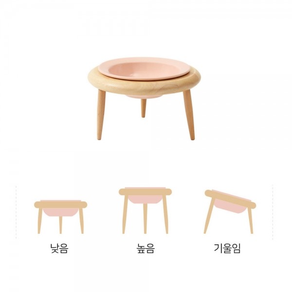 페오펫몰,레드퍼피 밀티아 조절식기세트[1구,2구] 식기 애견식기 강아지식기 식기 밥통 밥그릇