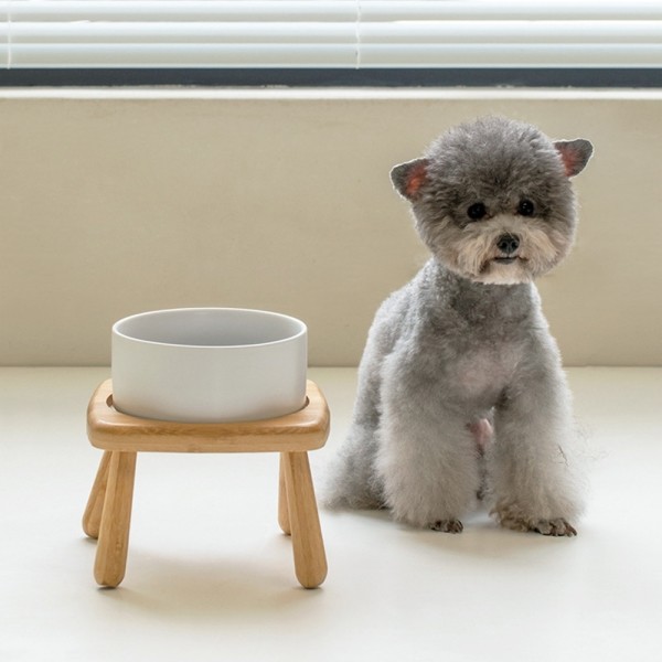 페오펫몰,레드퍼피 뱀부 세라믹 펫식기 세트[1구,2구] 식기 애견식기 강아지식기 식기 밥통 밥그릇