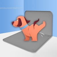 레드퍼피 접이식 실리콘 배변매트 강아지 오줌 쉬 위생 청소 배변패드