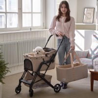 레드퍼피 헤라슈 유모차쿠션(바구니형) 강아지방석 강아지침대 애견침대 여름방석 침대 시원한 유모차방석