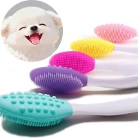 레드퍼피 치카치카 펫 치석제거 칫솔(5입) 손가락물티슈 강아지구강건강 칫솔 양치도구