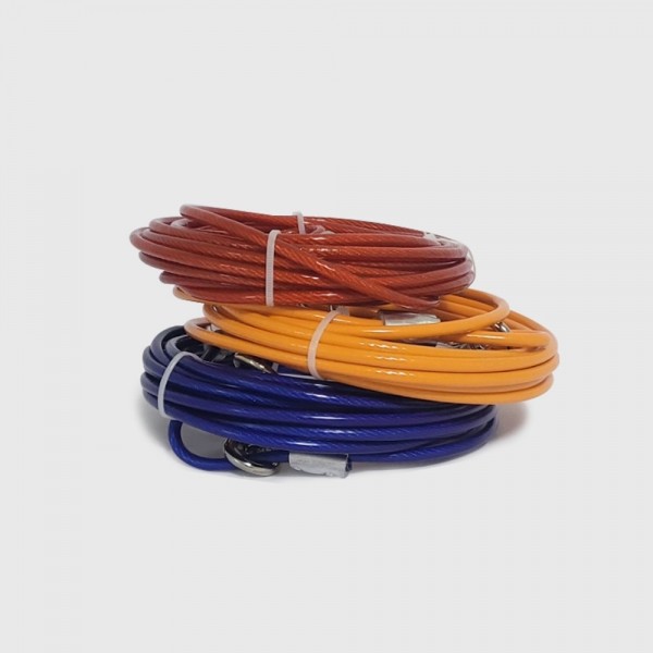 페오펫몰,튼튼한 대형견 와이어 리드줄 5M