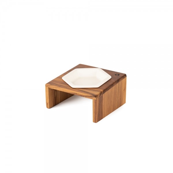 페오펫몰,스탠다드펫 헥사볼 식기 & 우드 테이블 [최저가]