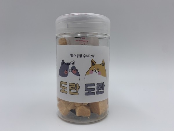 페오펫몰,도란도란 연어큐브 원형통 55g [최저가]