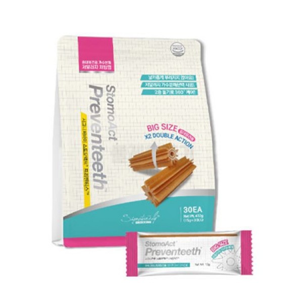 페오펫몰,[시그니처바이] 2단계 스토모액트 프리벤티스 M/L(중대형견용) 12gX30EA / PACK 대용량 덴탈껌 [최저가]