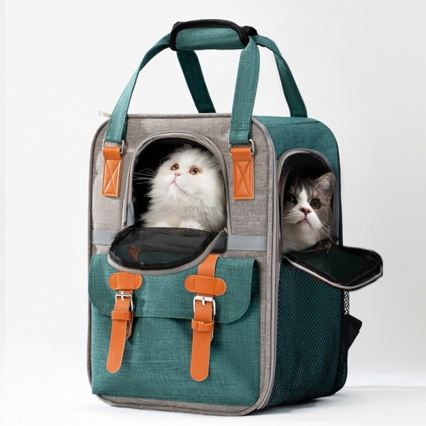 페오펫몰,도그웨그 네모 백팩 크로스 이동장 강아지 산책 이동 가방 캐리어 [최저가]