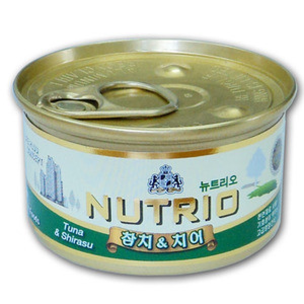페오펫몰,뉴트리오 고양이캔 참치&치어 80g 24개 1Box [최저가]