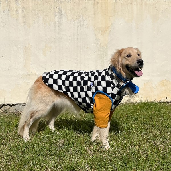 페오펫몰,체커보드 리버서블 패딩 조끼 (M-6XL)