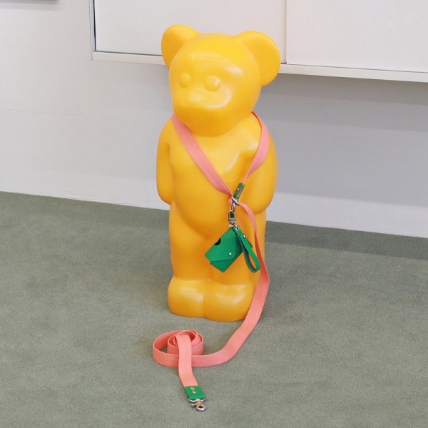 페오펫몰,4-Way 리드줄 코랄/그린